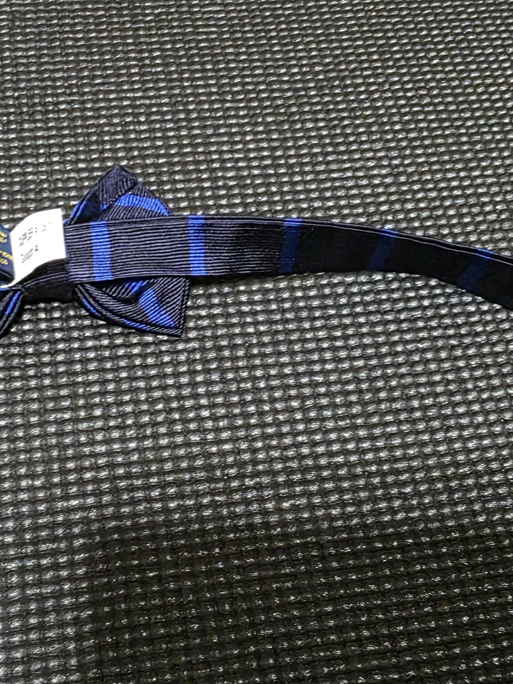 Polo by Ralph Lauren Navy and Royal Blue Striped Kids Bow Tie